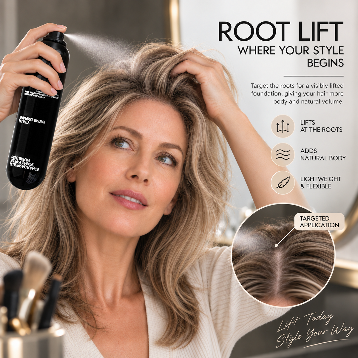 Volumizing & Hold Hair Spray – Lightweight, Bouncy Volume & Long-Lasting Style